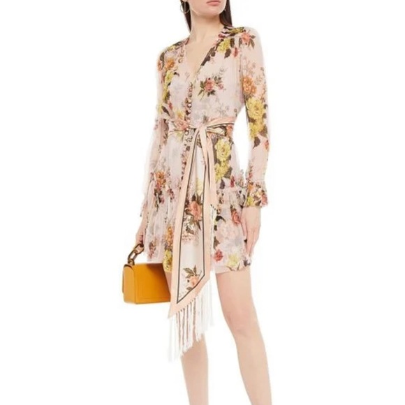 NWT 🌸 ZIMMERMANN Floral Mini Dress - Picture 14 of 14